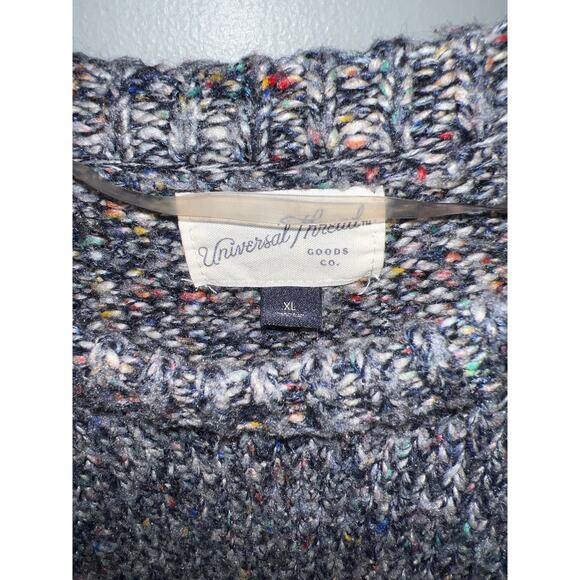 Universal Thread 5% wool multicolor speckled blue pullover sweater size XL EUC - Picture 2 of 7